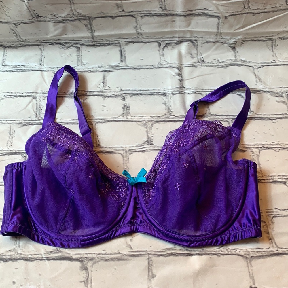Cacique | Purple Unlined Underwire Bra Size 42DD
